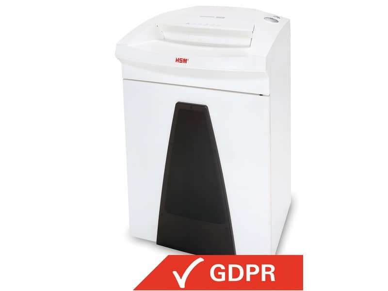 Distruggidocumenti uso frequente HSM SECURIO B26 P-2 – 55 L  taglio a strisce 5,8 mm – bianco – 1801111
