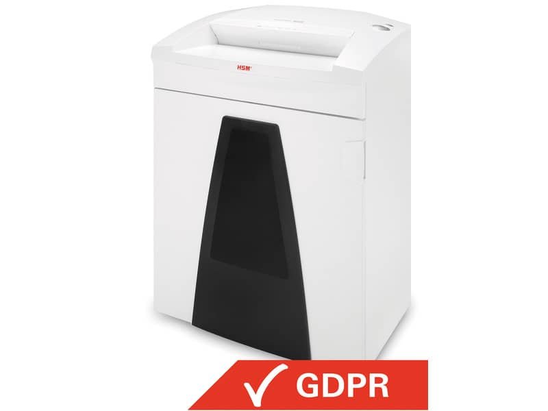 Distruggidocumenti uso frequente HSM SECURIO B35 P-2 – 130 L – taglio a strisce 5,8 mm – bianco1921111