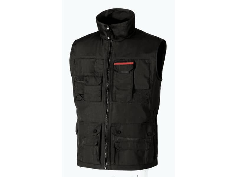 Gilet multitasche da lavoro First U-Power nero carbone – Taglia L SY004BC FIRST L