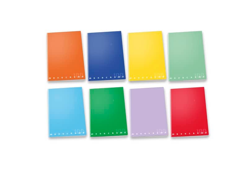 Maxi quaderno Pigna Monocromo A4 quadretti 10 – 38 ff carta 100 gr/m2 copertina colori assortiti – 022988810