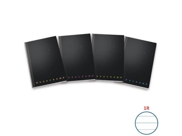 Quaderno a righe Pigna Maxi filo singer 1R 62 ff cover pp monocromo assortiti - 80 gr. A4 - Conf. 5 pezzi 02312181R