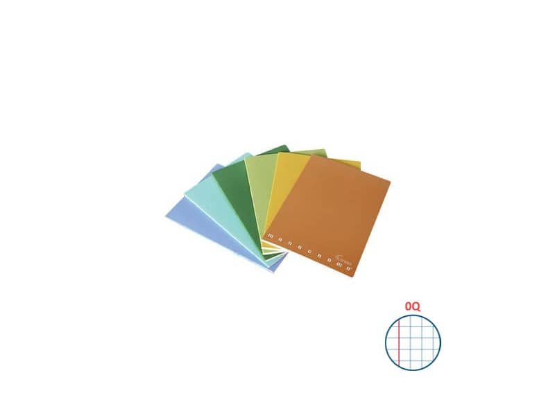 Quaderno Pigna Maxi Monocromo Green 42 ff 80 gr – A4 rigatura OQ – copertine assortite – conf. 10 pezzi – 02309780Q