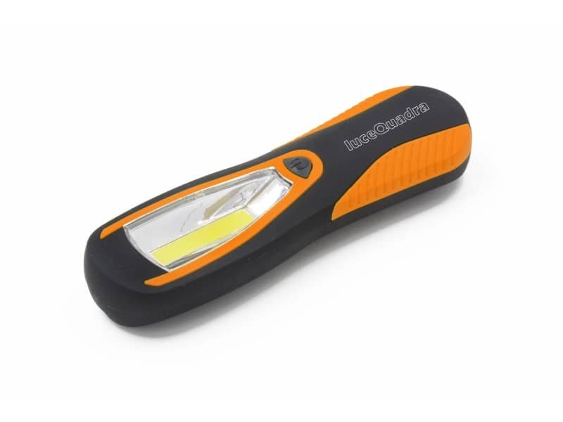 Torcia da lavoro a LED Calamito Large con gancio e magnete grande Luce quadra nero/arancio – EL028EXPO