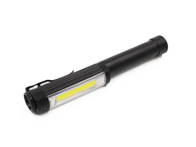 Torcia in alluminio da lavoro CalamitoNero Led con magnete e clip Luce quadra nero – EL034EXPO