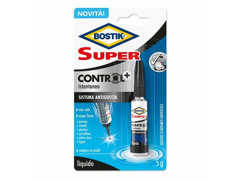 Colla attaccatutto cianoacrilica Bostik Super Control+  – 5 gr D2718