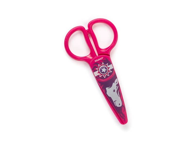 Forbici per bambini 100% in plastica – Dahle rosa con cavallo R054675
