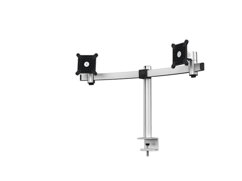 Braccio porta monitor per 2 schermi max 27” DURABLE argento metallizzato 780x445x190 mm – 5085-23