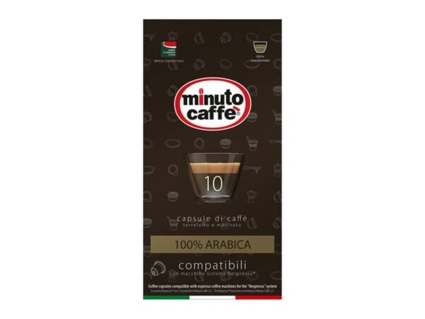 CaffŠ in capsule compatibili Nespresso Minuto caffŠ Espresso love3 100% arabica astuccio 10 pezzi - 01349