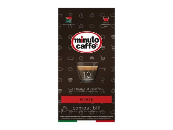 CaffŠ in capsule compatibili Nespresso Minuto caffŠ Espresso love3 forte - astuccio 10 pezzi - 02526