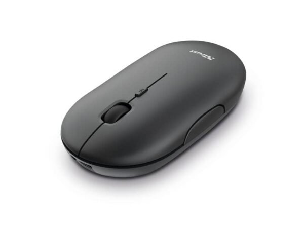 Mouse ultrasottile wireless ricaricabile Trust Puck h. 2,7 cm - ricevitore USB A 2.0 nero - 24059