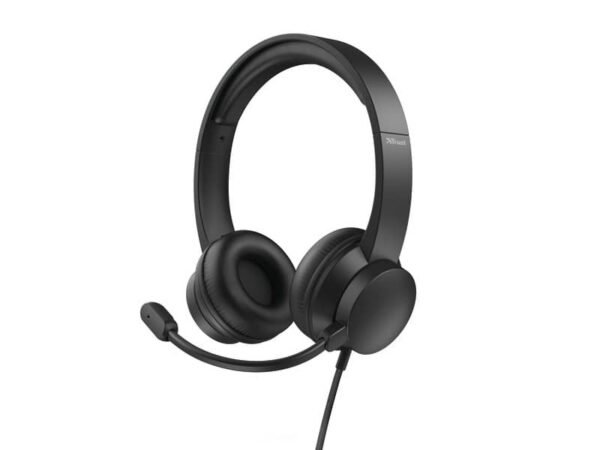 Cuffie on-ear Trust HS-201 USB 2.0 nero - cavo 1,8 m 25373