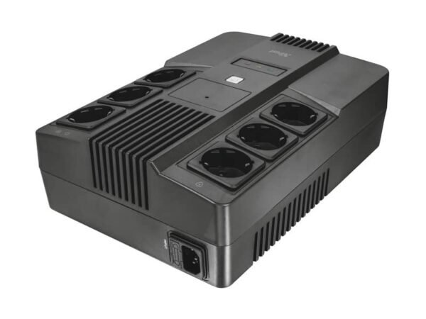 Gruppo di continuit… (UPS) MAXXON POWERSTRIP 800VA Trust 6 prese a parete - nero - 23326