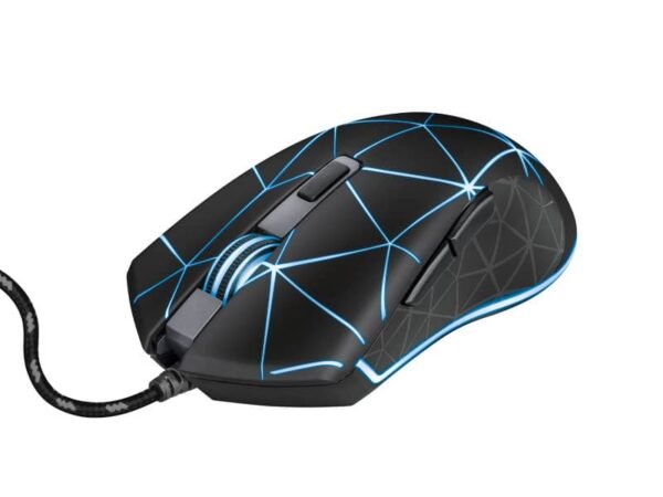 Mouse gaming illuminato Trust GXT133 LOCX nero con luci LED a 4 colori 22988