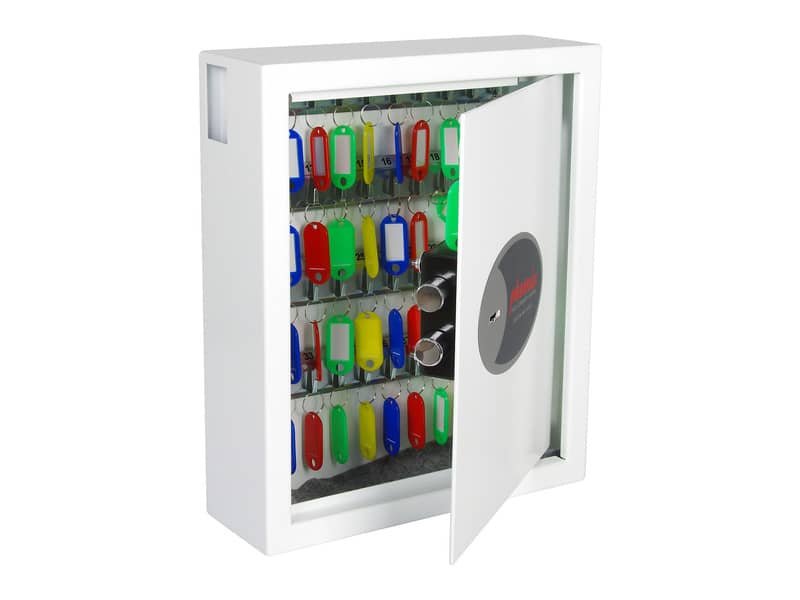 Cassaforte portachiavi 48 ganci Security Italia Cygnus bianco serratura a chiave bianco – KS0032K