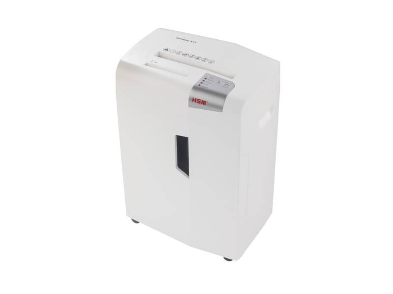 Distruggidocumenti uso moderato HSM SHREDSTAR X13 – P-4 – 23 L – taglio a frammenti 4×37 mm bianco/argento 1057121