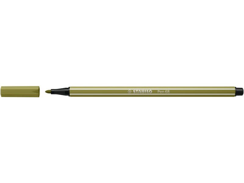 Pennarelli Stabilo Pen 68 tratto 1 mm verde muschio 68/37