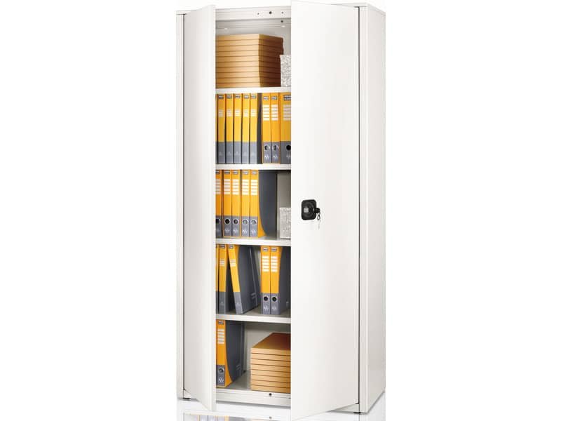 Armadio in metallo a porte battenti A-ECO-90 – 90x41x200 cm Tecnical 2 bianco