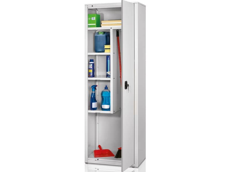Armadio multiuso 1 porta Tecnical 2 BA-60-TRA – con divisore verticale 60x41x181,5 cm grigio