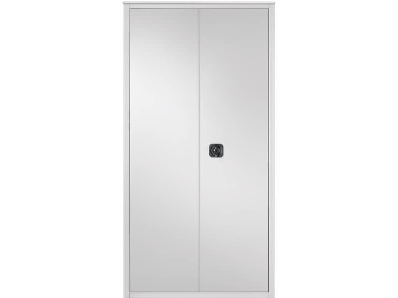 Armadio multiuso a porte battenti Tecnical 2 BA-90-PIANI – 4 ripiani 90x41x181,5 cm grigio