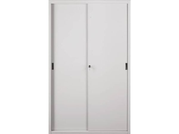 Armadio in metallo a porte scorrevoli 612 - 120x45x200 cm Tecnical 2 grigio