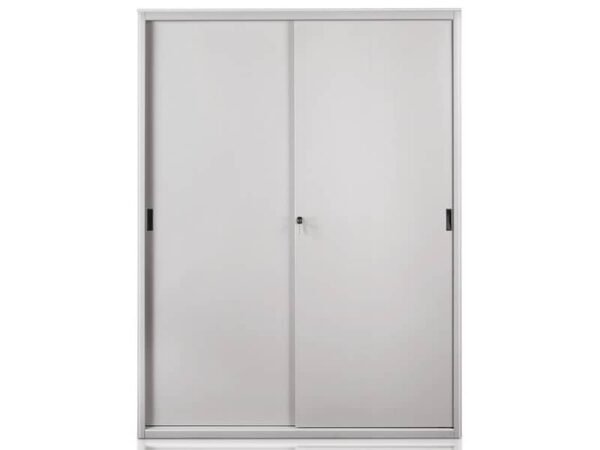 Armadio in metallo a porte scorrevoli 615 - 150x45x200 cm Tecnical 2 grigio