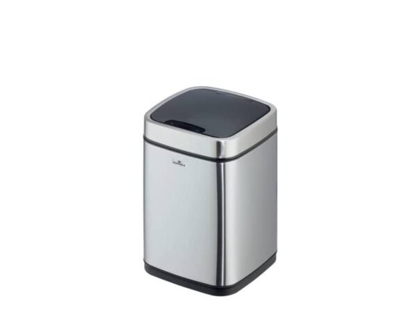 Cestino con sensore DURABLE NO TOUCH argento metallizzato - capienza 6 Lt - 3420-23