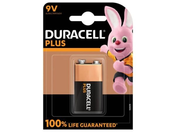 Batterie alcaline Duracell Plus100 Transistor 9V - MN1604 - blister da 1 - DU0503