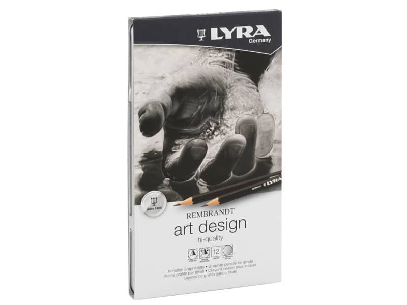 Matita in grafite Lyra Rembrandt Art Design in astuccio in metallo 12 pezzi L1111120