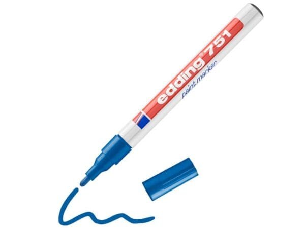 Marcatore a vernice edding 751 punta conica 1-2 mm blu E-751 003