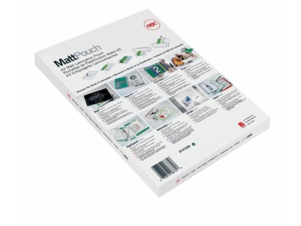 Pouches per plastificatrici GBC matt - 2x75 æm - opache - A4 Conf. 100 pezzi - 3747240