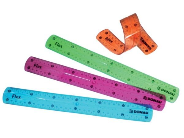 Righello trasparente Donau flex assortito 30 cm 322141099