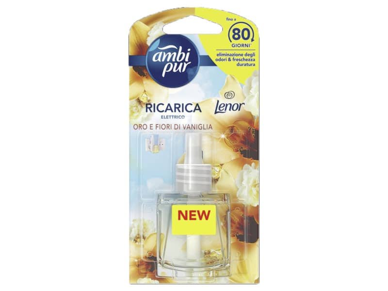 Mono Ricarica per diffusore elettrico Ambi Pur Lenor 20 ml Oro e fiori di vaniglia – AH97