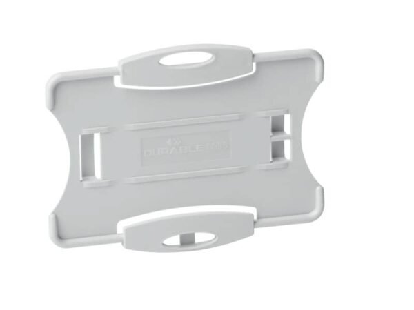 Portabadge ECO Grigio - formato inserto 87x54 mm - Conf. 10 pz DURABLE 1 tessera 8988-10