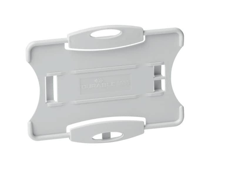 Portabadge ECO Grigio – formato inserto 87×54 mm – Conf. 10 pz DURABLE 1 tessera 8988-10