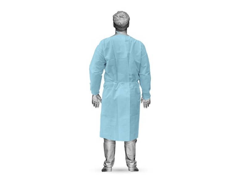 Camice visitatore DPI Cat. 1 Mister Care in PP – taglia unica – azzurro – confezione 10 pezzi – 34851