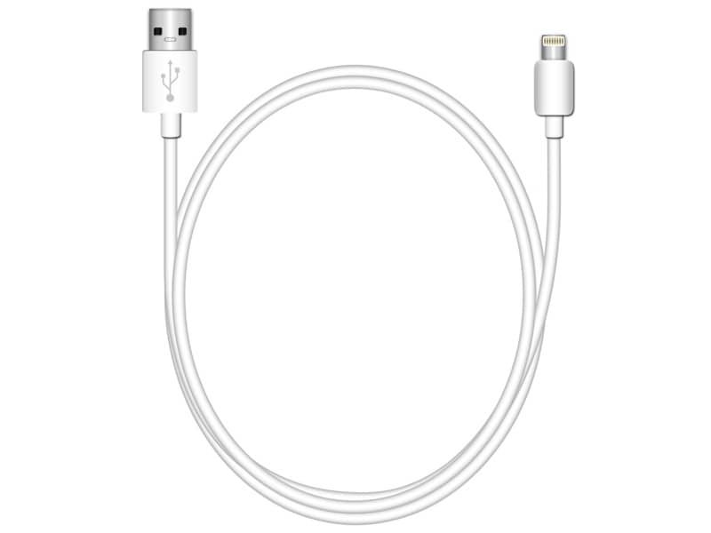 Cavo di ricarica e sincronizzazione USB 2.0 Lightning 1 mt Media Range bianco MRCS178