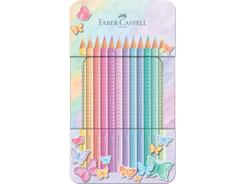 Matite colorate Faber Castell sparkle set pastel colori assortiti – conf. 12 pezzi – 201910