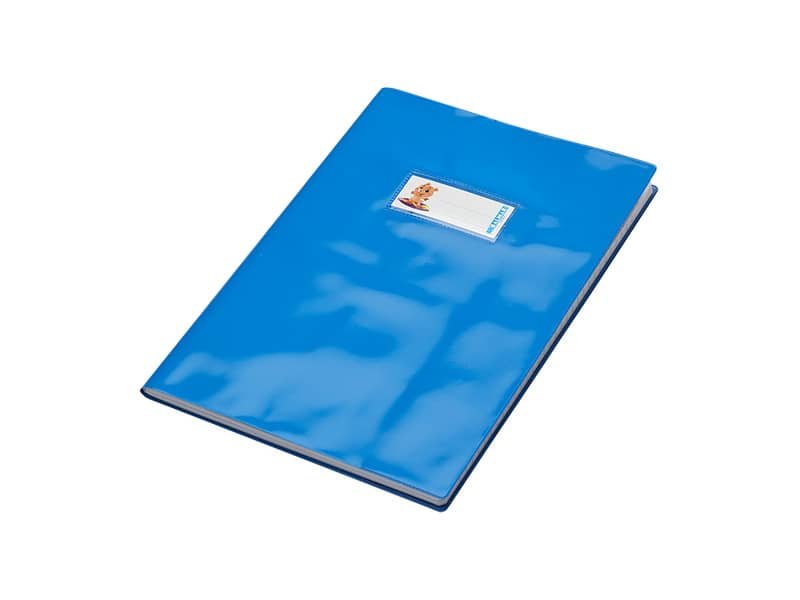 Copriquaderno con etichetta – Coprimaxi Beat A4 in PVC laccato spessore 180 ?m CoLibr azzurro – PF02020103