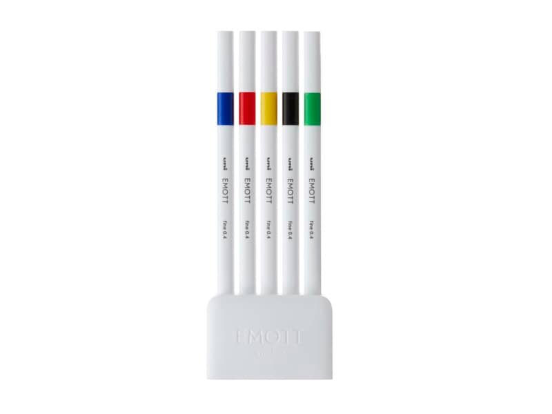 Fineliner Uni Emott  – 0,4 mm – vivid color – conf. 5 pezzi – M PEM-SY 5C 1
