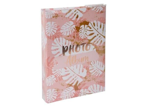 Album portafoto con tasche per 300 foto Exacompta Pastel Tropic - 22,5x32,5 cm rosa - 62223E