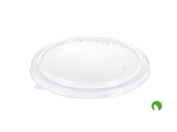 Coperchio Bio in PLA Scatolificio del Garda Nature Works  190 mm trasparente per per contenitore S120 - conf. 50 pz 17592
