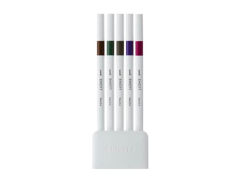 Fineliner Uni Emott  – 0,4 mm – vintage color conf. 5 pezzi – M PEM-SY 5C 3