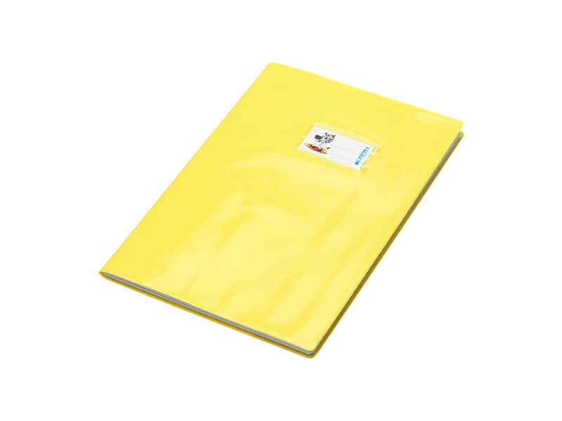 Copriquaderno con etichetta – Coprimaxi Beat A4 in PVC laccato spessore 180 ?m CoLibr giallo – PF02020107