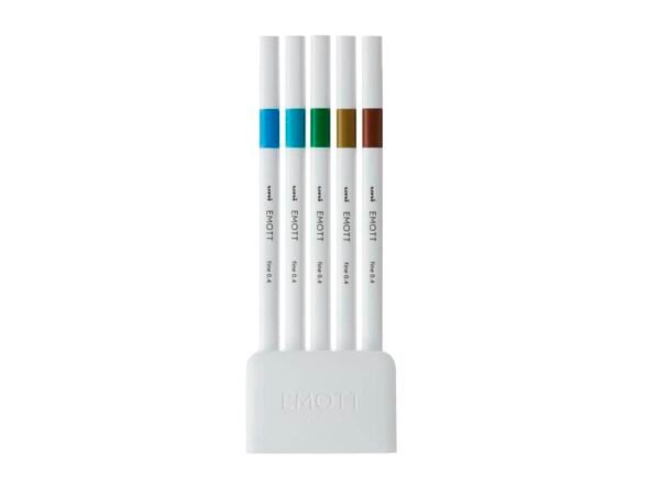 Fineliner Uni Emott  - 0,4 mm - island color conf. 5 pezzi - M PEM-SY 5C 4