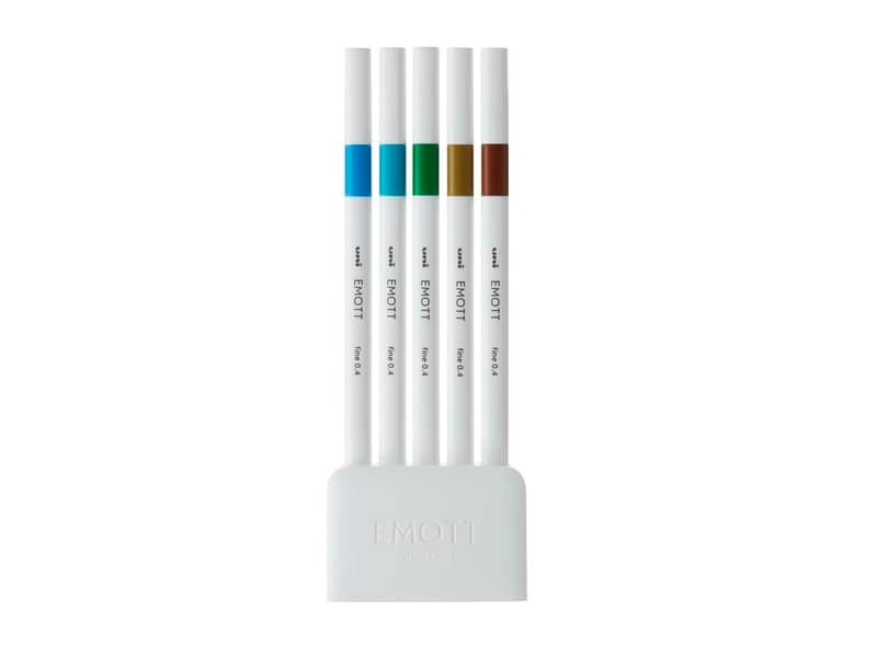 Fineliner Uni Emott  – 0,4 mm – island color conf. 5 pezzi – M PEM-SY 5C 4