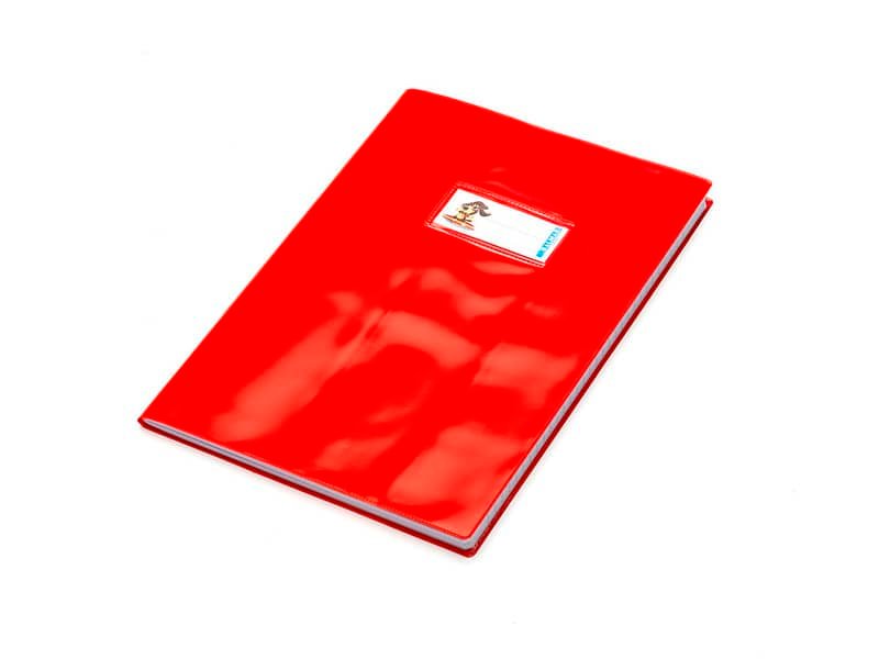 Copriquaderno con etichetta – Coprimaxi Beat A4 in PVC laccato spessore 180 ?m CoLibr rosso – PF02020112