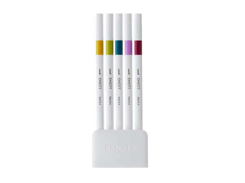 Fineliner Uni Emott  – 0,4 mm – retr• color conf. 5 pezzi – M PEM-SY 5C 8