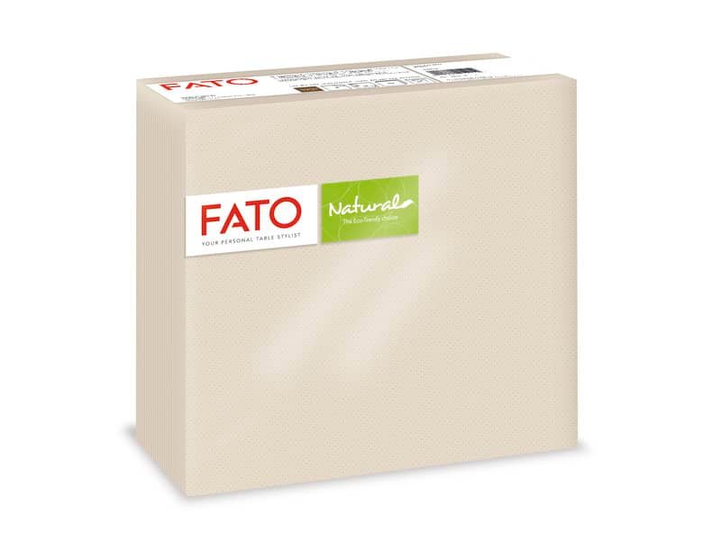 Tovaglioli 2 veli Fato Fiberpack Natural 38×38 cm – Avana 82994000