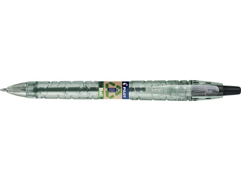 Penna a sfera a scatto Pilot ecoball B2P ricaricabile – punta 1 mm – inchiostro a base d’olio – nero – 040176