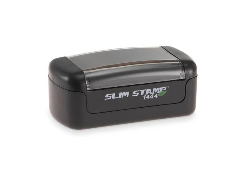 Timbro di testo preinchiostrato Trodat tascabile – Slim Stamp 1444 compatibile Brother – 12×41 mm – 147620